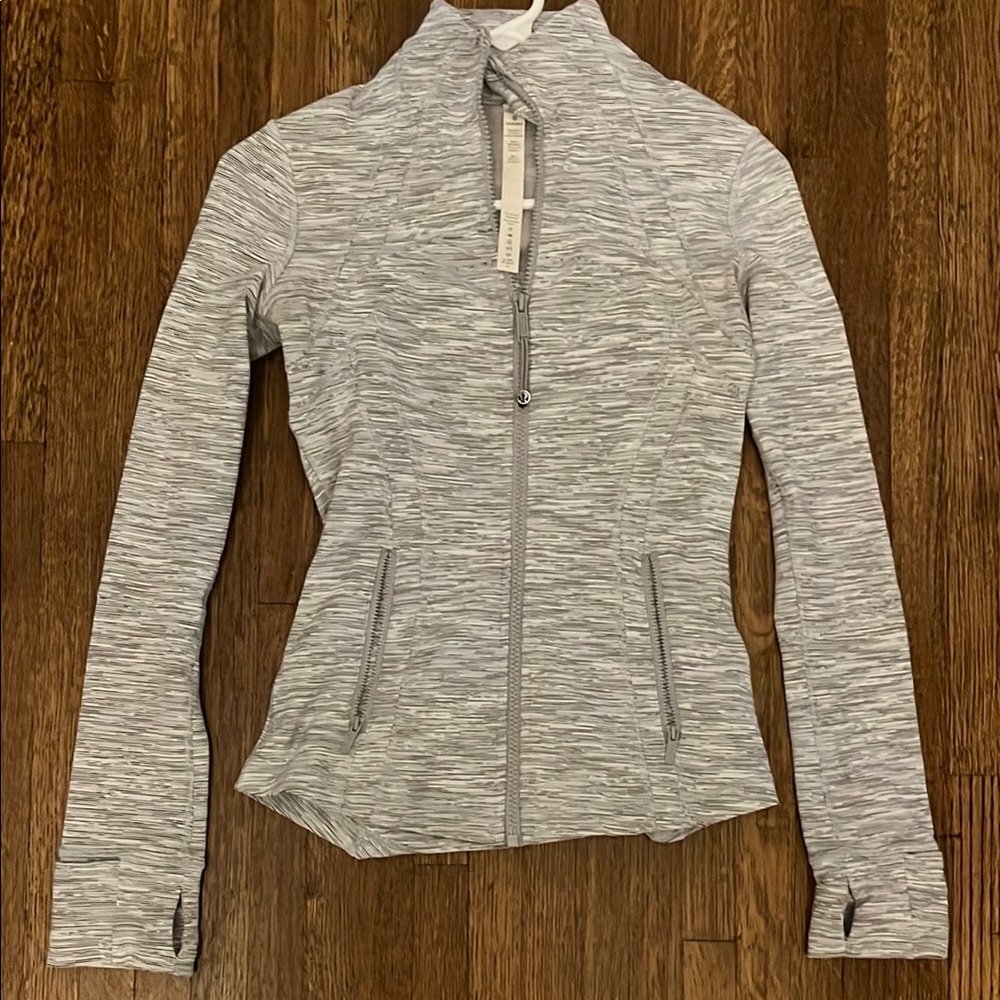 Women's Gray Zip-Up Jacket